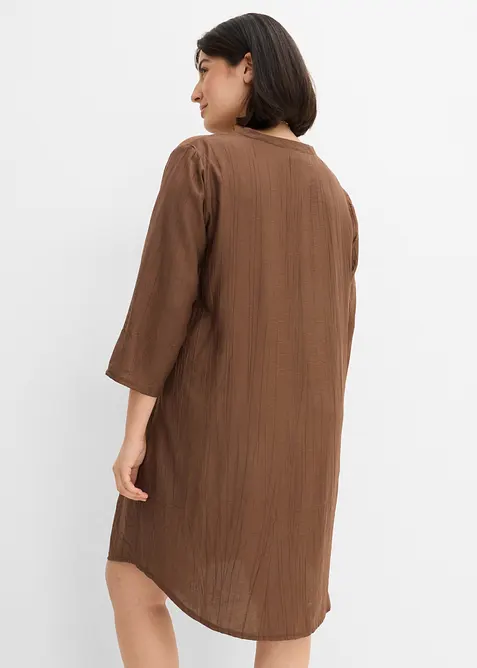 Robe-tunique textur&eacute;e en viscose majoritaire, bonprix