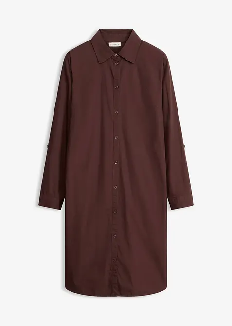 Robe-chemise en popeline de coton, bonprix