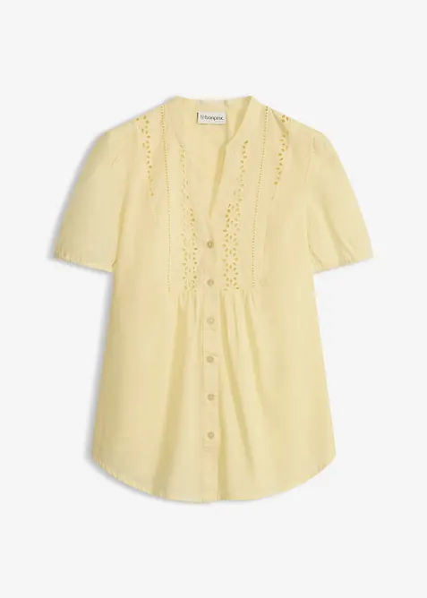 Bluse mit Lochstickerei, bonprix