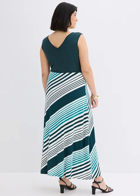 Robe longue et douce en viscose extensible, bonprix