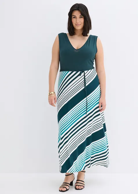 Robe longue et douce en viscose extensible, bonprix