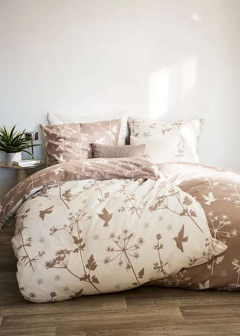 Parure de lit r&eacute;versible en linon, bonprix