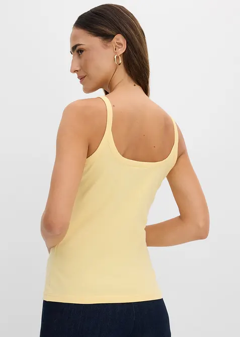 Lot de 2 tops bretelles spaghetti en jersey coton, bonprix