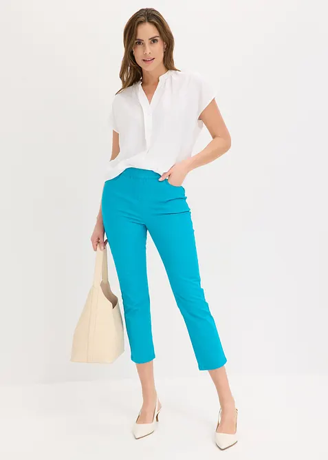 Pantalon 7/8 &agrave; taille &eacute;lastiqu&eacute;e, bonprix