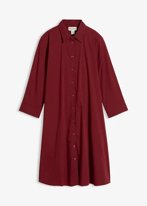 Hemdblusenkleid aus griffigem Popeline, bonprix