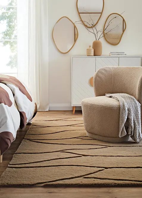 Tapis &agrave; motif en relief, bonprix