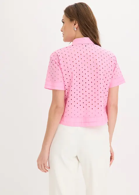 Chemisier &agrave; broderies anglaises, bonprix