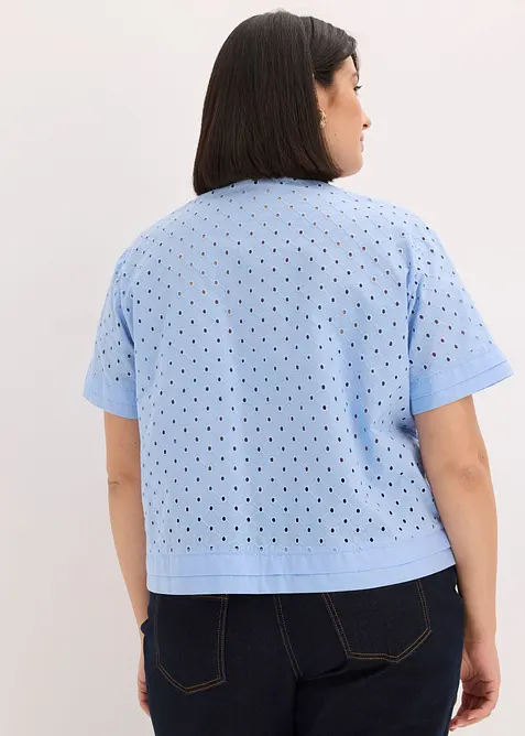Chemisier &agrave; broderies anglaises, bonprix