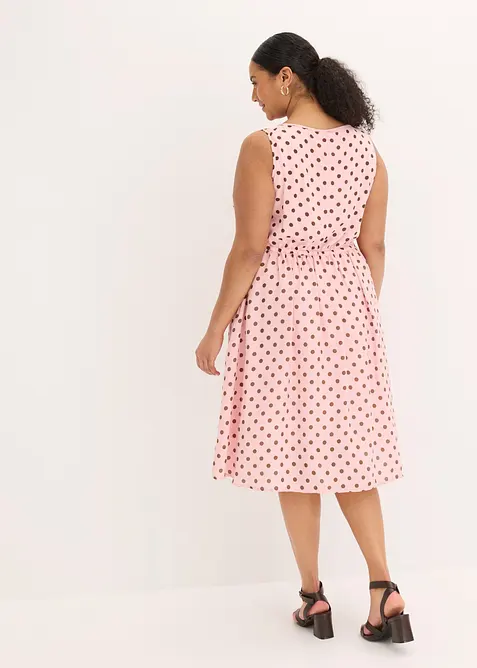Robe midi avec lien &agrave; nouer, bonprix