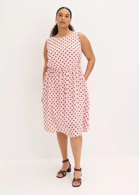 Robe midi avec lien &agrave; nouer, bonprix