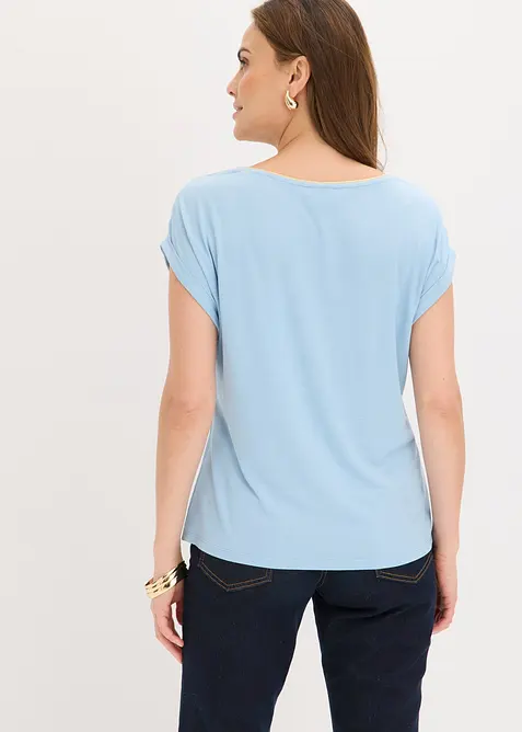 T-shirt &agrave; empi&egrave;cement tiss&eacute;, bonprix