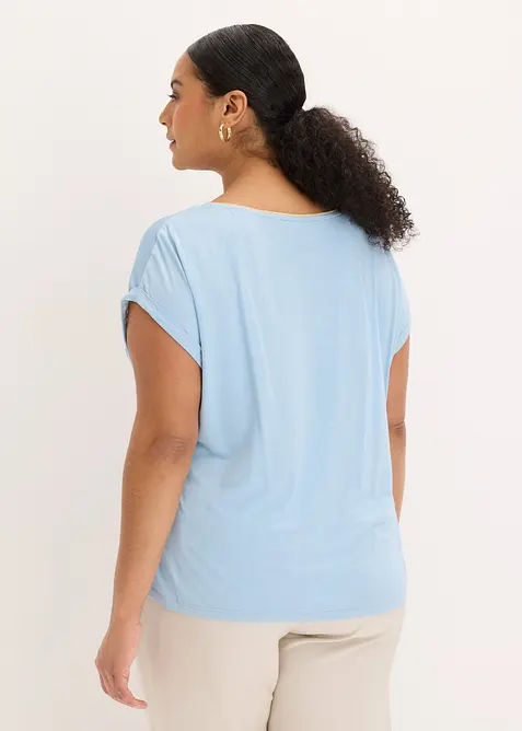 T-shirt &agrave; empi&egrave;cement tiss&eacute;, bonprix