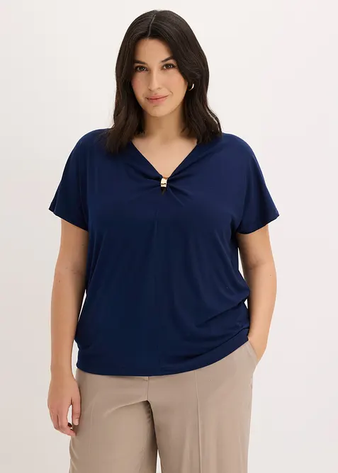 T-shirt avec anneau d&eacute;coratif, bonprix