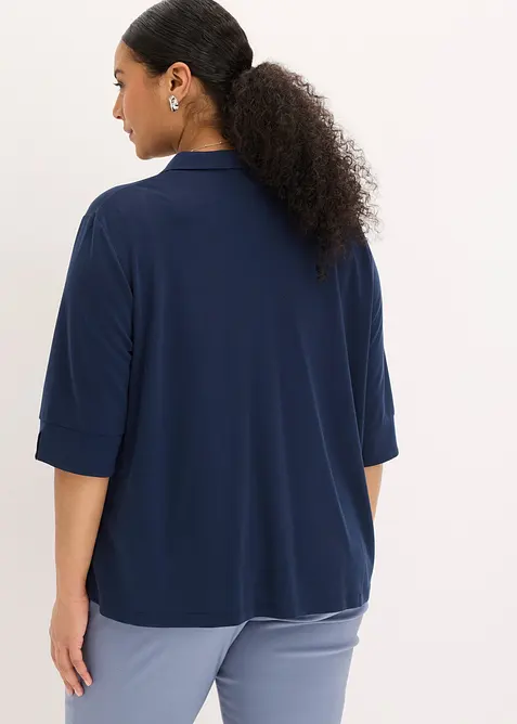 Tunique fluide en maille piqu&eacute;e de viscose, bonprix