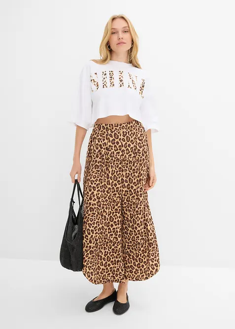 T-shirt court 100% coton, bonprix