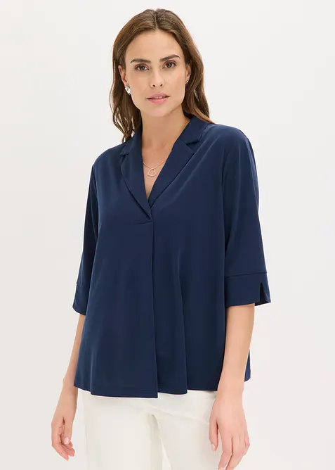 Tunika-Shirt aus flie&szlig;endem Viskose-Piqu&eacute;, bonprix