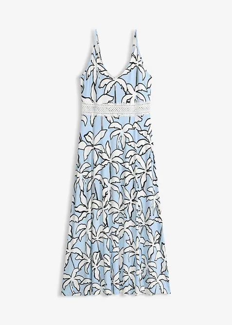 Maxikleid mit Spitzeneinsatz, bonprix