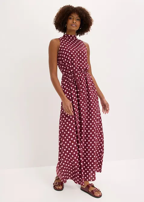 Maxikleid aus flie&szlig;endem Viskose-Mix, bonprix