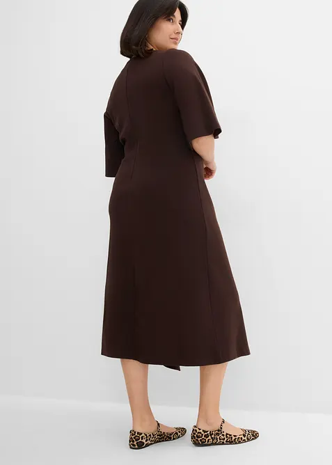 Jerseykleid mit Schlitz aus reiner Bio-Baumwolle, bonprix
