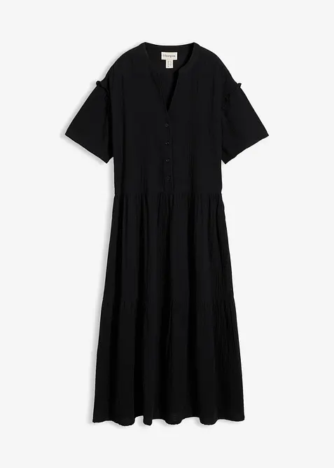 Midikleid aus weichem Musselin, bonprix