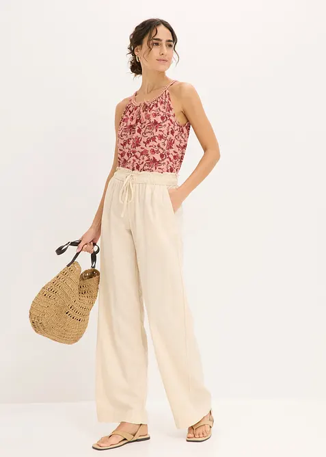 Top &agrave; fines bretelles en viscose, bonprix