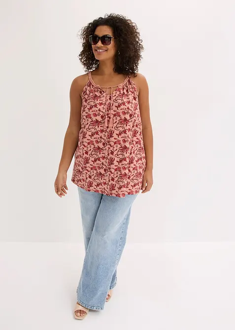 Top &agrave; fines bretelles en viscose, bonprix