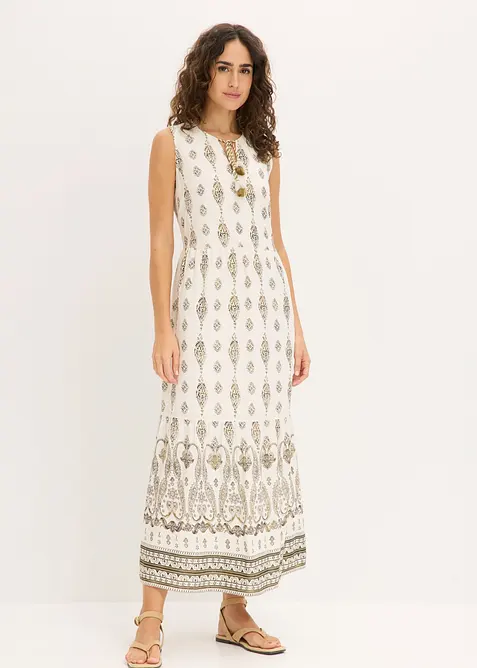 Maxikleid aus flie&szlig;ender Viskose, bonprix