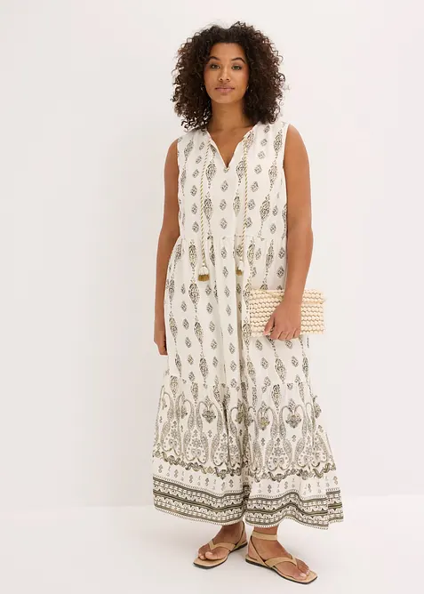 Maxikleid aus flie&szlig;ender Viskose, bonprix