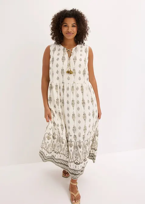 Maxikleid aus flie&szlig;ender Viskose, bonprix