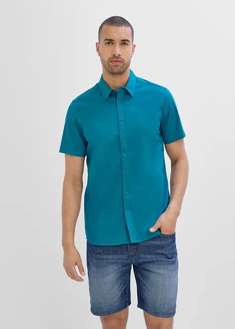 Stretch-Kurzarmhemd in Slim Fit, bonprix