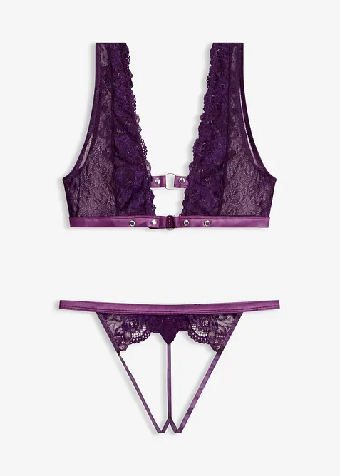 Bustier und Tanga String Ouvert (2-tlg.Set), bonprix