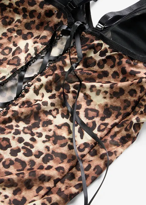 Kleid aus Leo Mesh, bonprix