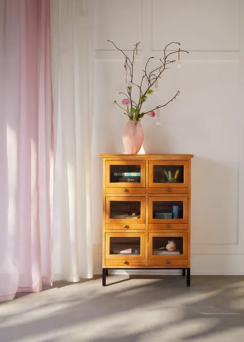 Lot de 2 voilages en polyester recycl&eacute;, bonprix