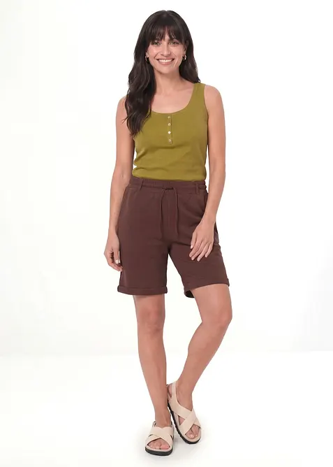 Sweat-Bermuda aus reiner Bio-Baumwolle, bonprix