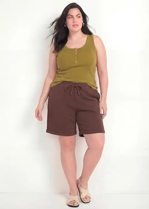 Sweat-Bermuda aus reiner Bio-Baumwolle, bonprix