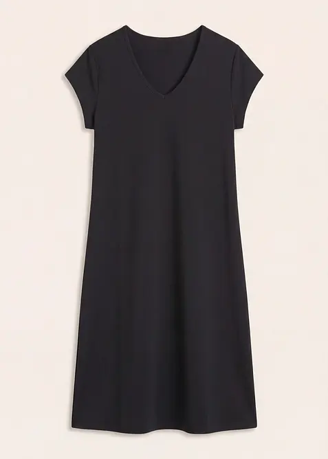 Shirtkleid aus elastischem Baumwoll-Mix, bonprix