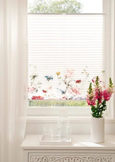 Store pliss&eacute; avec imprim&eacute; floral, bonprix