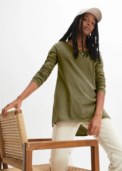 Langarmshirt aus leichtem Slub-Jersey-Material, bonprix