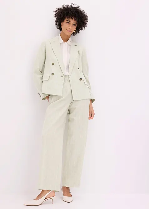 Blazer en lin majoritaire, bonprix