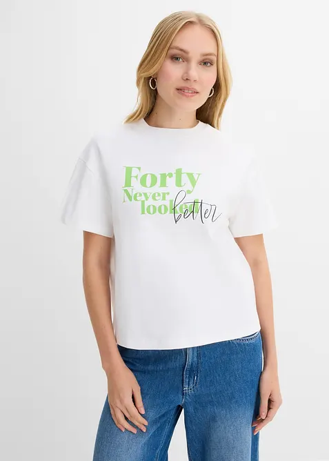 Weites T-Shirt aus reiner Bio-Baumwolle, bonprix