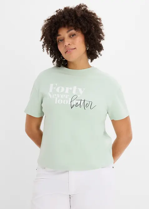 T-shirt large 100% coton, bonprix