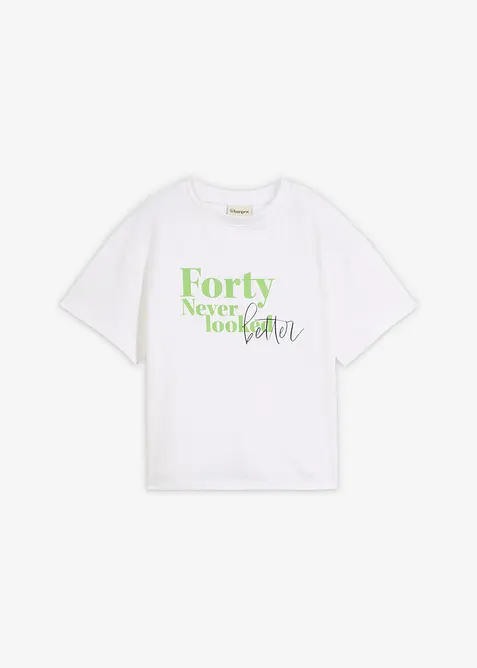 Weites T-Shirt aus reiner Bio-Baumwolle, bonprix