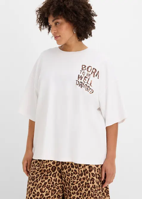 T-shirt oversize 100% coton, bonprix
