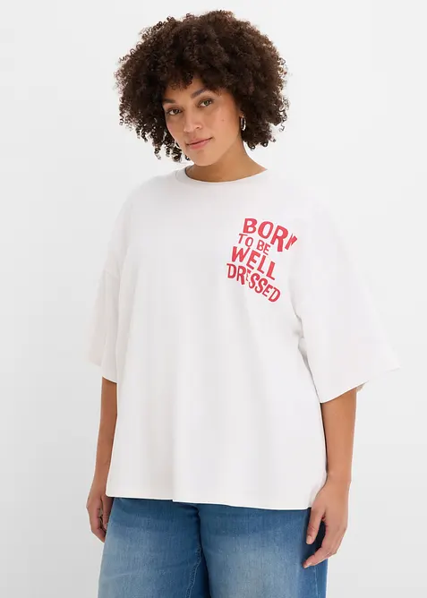 T-shirt oversize 100% coton, bonprix