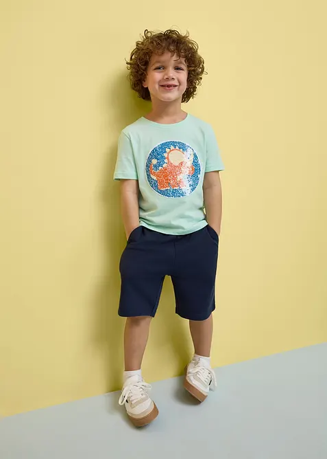 T-shirt 100% coton &agrave; sequins r&eacute;versibles, bonprix
