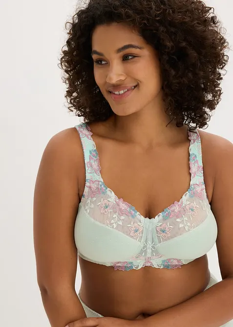 Soutien-gorge grand maintien sans armatures, bretelles rembourr&eacute;es, bonprix