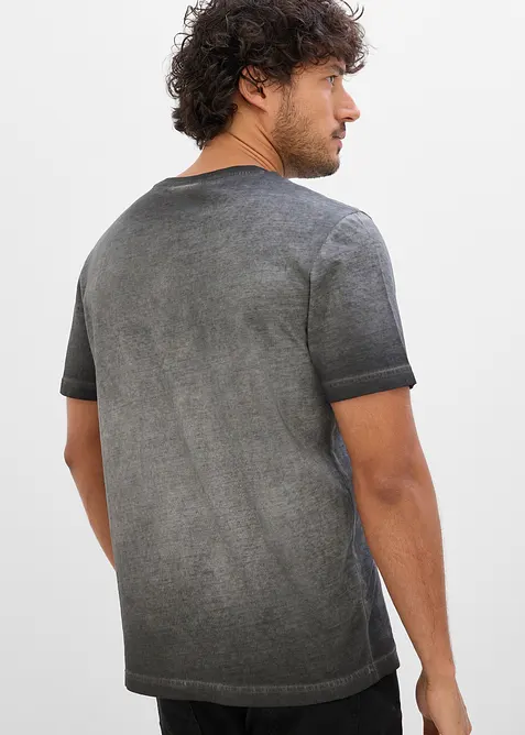 T-shirt aspect d&eacute;lav&eacute;, 100% coton, bonprix