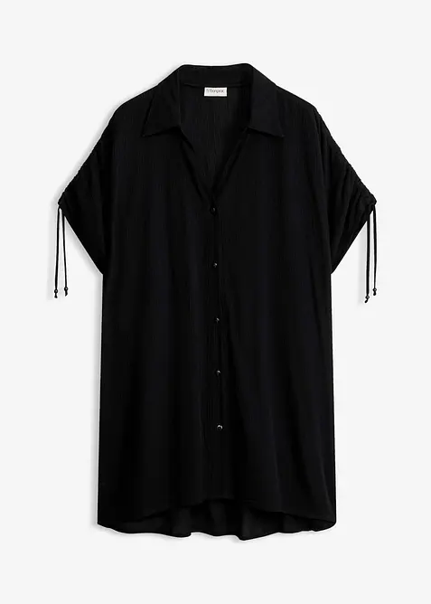 Strandbluse aus strukturiertem Crinkle, bonprix