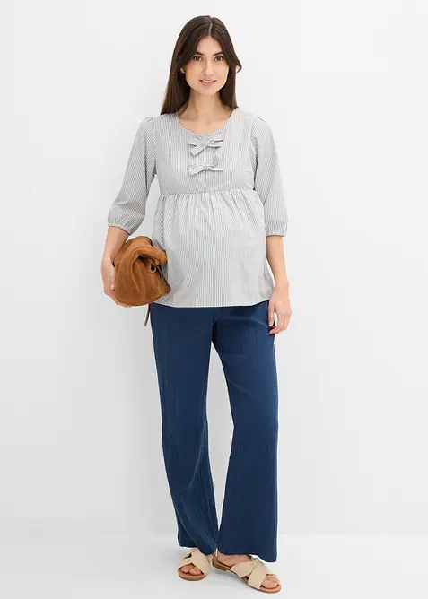 Leichte Umstandsbluse aus gewebter Bio-Baumwolle, bonprix