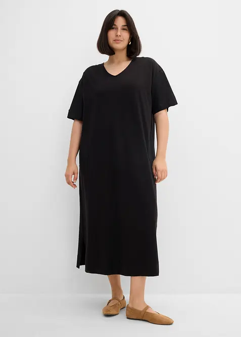 Robe-chemise en coton extensible, bonprix